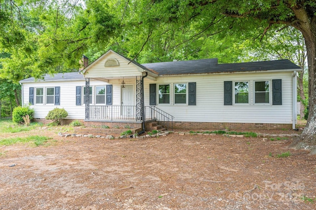 201 Lee Black Rd, Cherryville, NC 28021 - single story home featuring a porch and crawl space