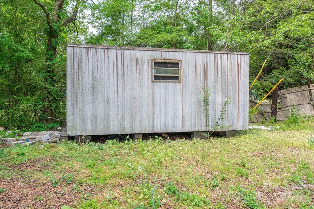 201 Lee Black Rd, Cherryville, NC 28021 - view of shed featuring fence