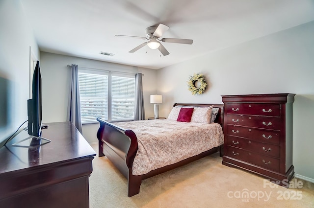 309 River Clay Rd, Fort Mill, SC 29708 - carpeted bedroom with ceiling fan and visible vents