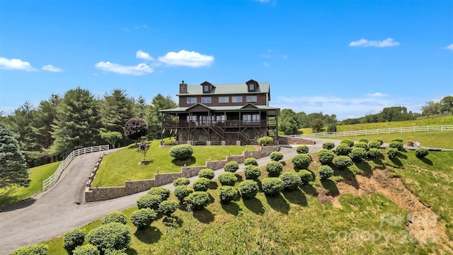 199 Joriann Dr, Crumpler, NC 28617 - back of property featuring stairs and a deck