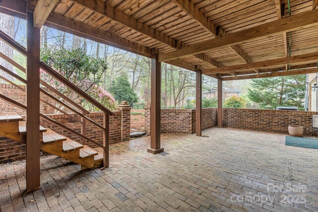5125 Winding Brook Rd, Charlotte, NC 28226 - view of patio featuring stairway