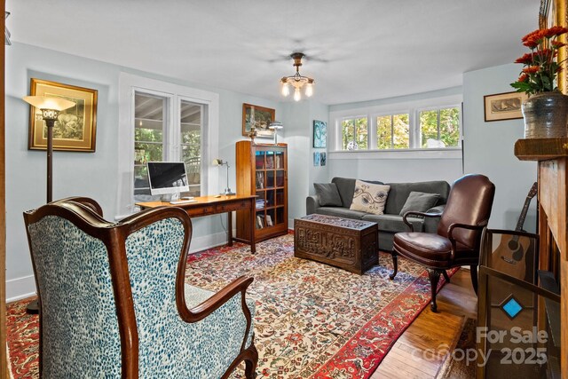 144 Miller Dr, Tryon, NC 28782 - interior space with wood finished floors and baseboards
