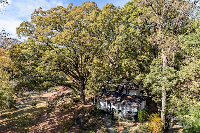144 Miller Dr, Tryon, NC 28782 - aerial view with a view of trees
