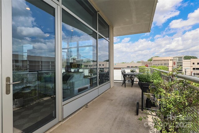 view of balcony