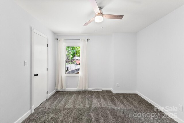 4522 Woods End Ln, Charlotte, NC 28277 - carpeted spare room with a ceiling fan and baseboards