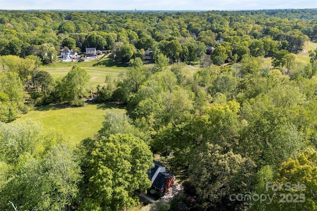 4522 Woods End Ln, Charlotte, NC 28277 - aerial view of property and surrounding area featuring a heavily wooded area