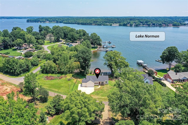 4980 Kiser Island Rd, Terrell, NC 28682 - drone / aerial view of a large body of water and a tree filled landscape