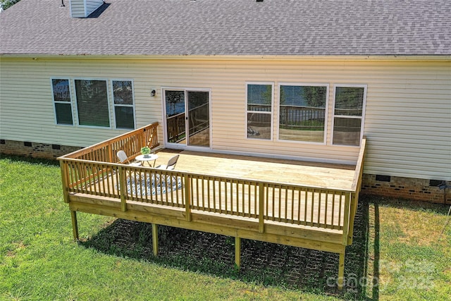 4980 Kiser Island Rd, Terrell, NC 28682 - wooden deck featuring a lawn