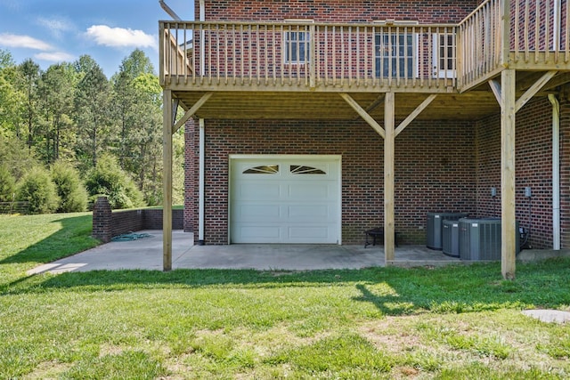 exterior space featuring central AC unit