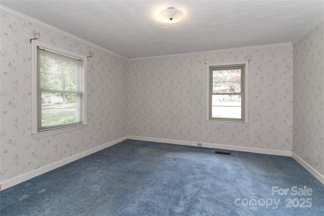 783 Carpenter Ave, Mooresville, NC 28115 - spare room with carpet floors and ornamental molding