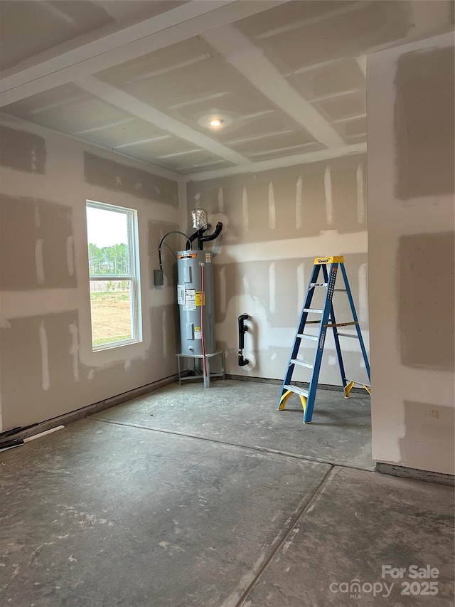 interior space with water heater