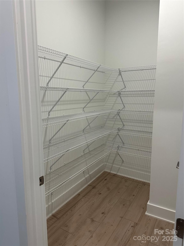 view of storage area