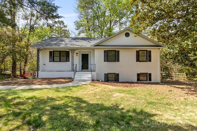 ranch-style home with brick siding