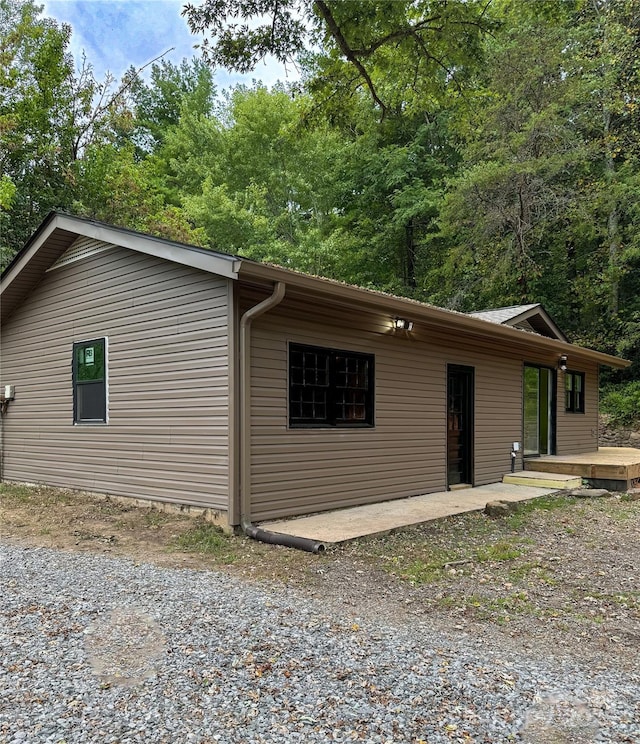 7923 Cruso Rd, Canton, NC 28716 - view of side of property with a deck