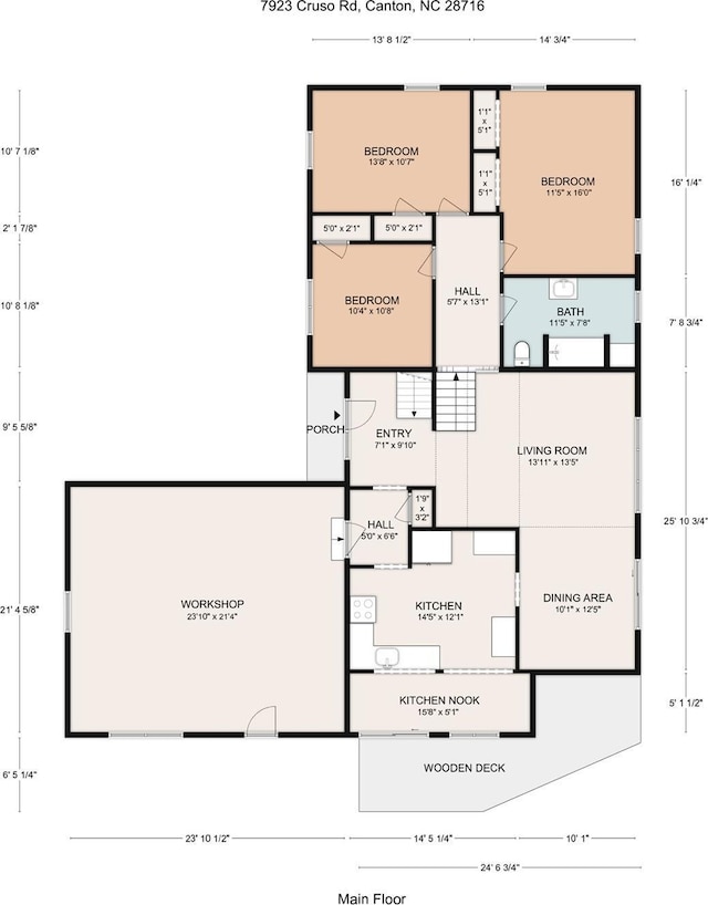 7923 Cruso Rd, Canton, NC 28716 - room layout