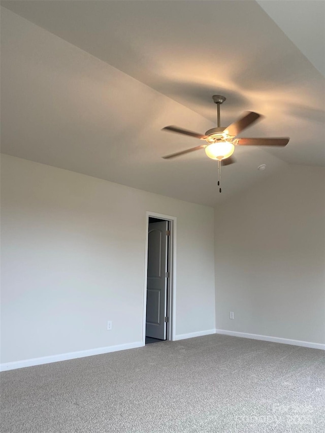 436 Phifer Rd, Kings Mountain, NC 28086 - carpeted spare room featuring ceiling fan and lofted ceiling