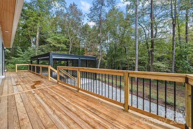 view of wooden terrace