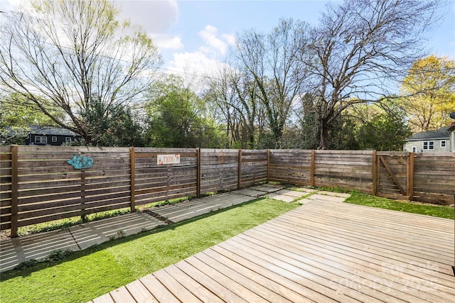 2741 Cowles Rd, Charlotte, NC 28208 - wooden deck featuring a fenced backyard