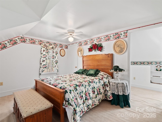 195 Nature Ln, Waynesville, NC 28786 - carpeted bedroom with a ceiling fan and baseboards