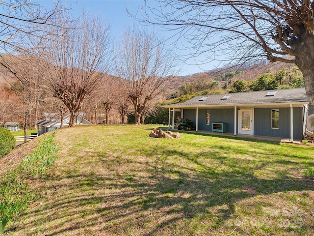 195 Nature Ln, Waynesville, NC 28786 - view of yard featuring a mountain view