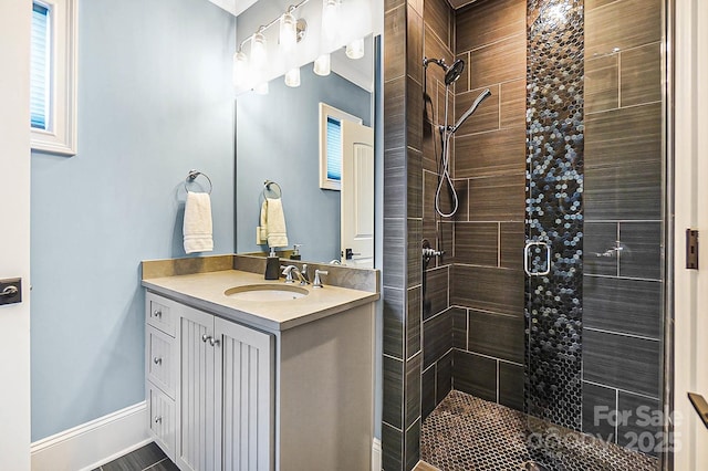 1311 Sunnys Halo Ln, Waxhaw, NC 28173 - full bathroom featuring a shower stall and vanity