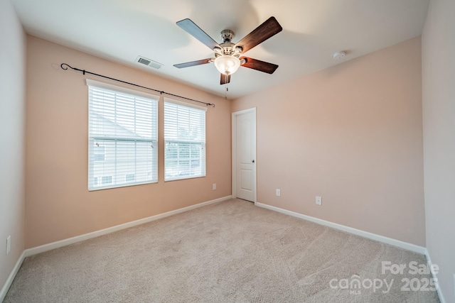 9001 Lanark Ln, Indian Land, SC 29707 - empty room featuring a ceiling fan, carpet floors, and baseboards
