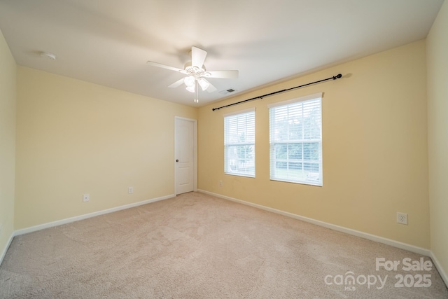 9001 Lanark Ln, Indian Land, SC 29707 - carpeted spare room with a ceiling fan and baseboards