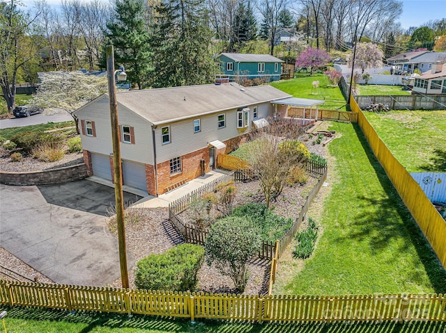 birds eye view of property