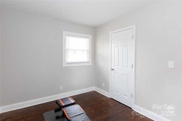 2408 Dora Dr, Charlotte, NC 28215 - unfurnished room with dark wood finished floors and baseboards