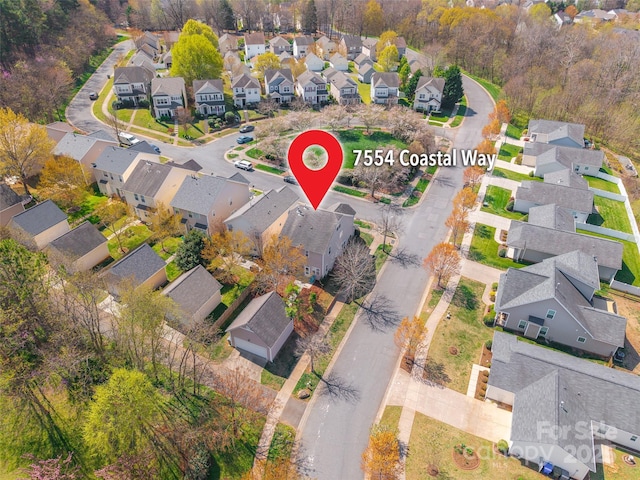 7554 Coastal Way, Huntersville, NC 28078 - bird's eye view with a residential view
