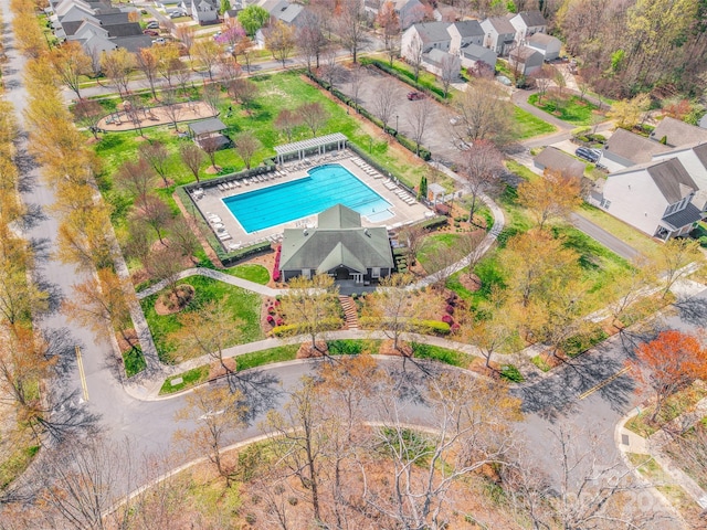 7554 Coastal Way, Huntersville, NC 28078 - drone / aerial view with a residential view