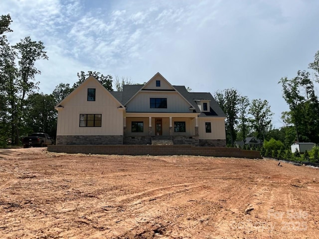 1204 Sage Pine Cir, Clover, SC 29710 - modern inspired farmhouse with covered porch and board and batten siding