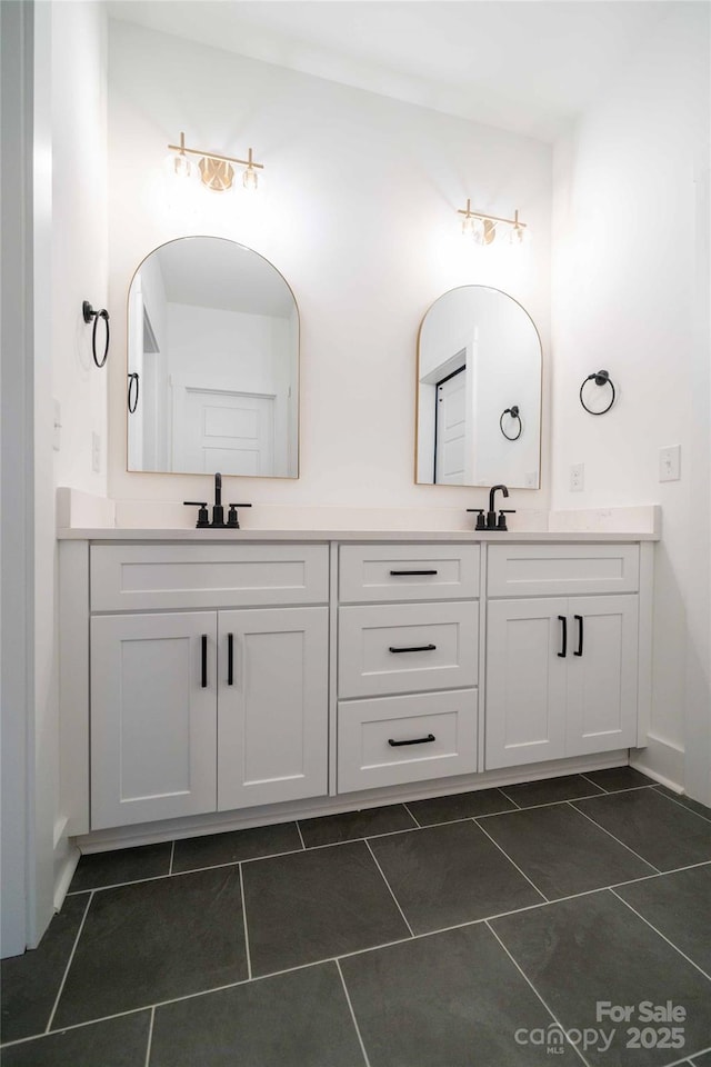 1204 Sage Pine Cir, Clover, SC 29710 - full bathroom featuring double vanity and tile patterned floors