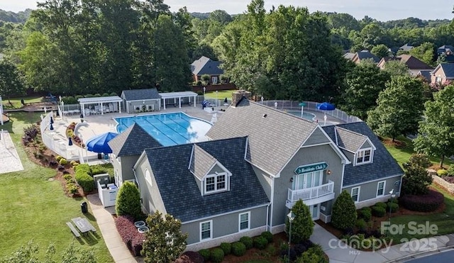 drone / aerial view