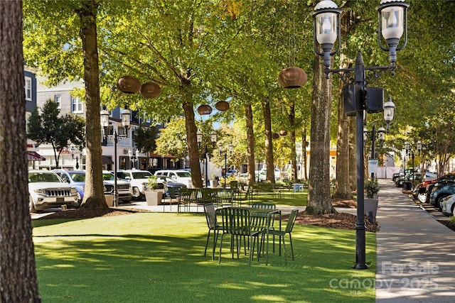 surrounding community featuring a yard