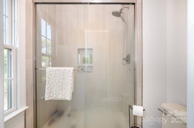 119 Lakenheath Ln, Matthews, NC 28105 - full bath featuring toilet and a stall shower