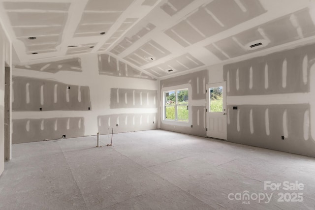 2508 Rock Dam Rd, Lincolnton, NC 28092 - unfurnished room featuring lofted ceiling