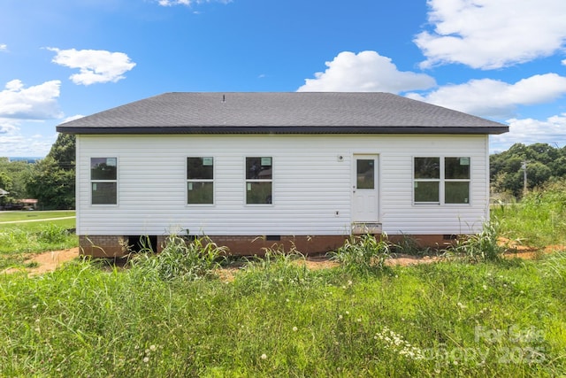 2508 Rock Dam Rd, Lincolnton, NC 28092 - back of property featuring crawl space and a shingled roof