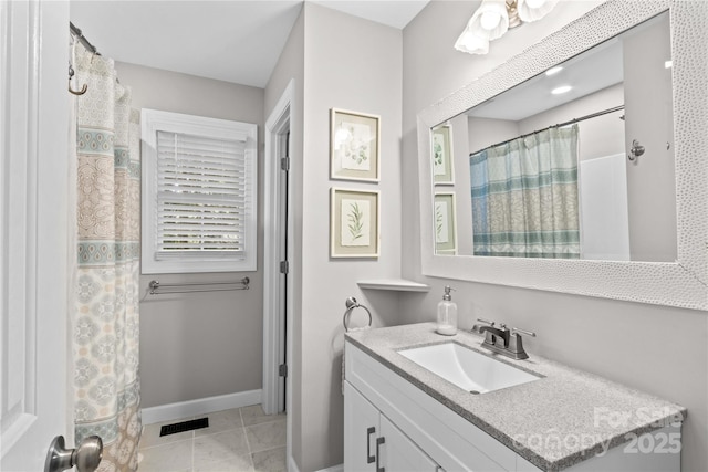 4159 Isle Of Pines Dr, Denver, NC 28037 - full bath featuring vanity, tile patterned flooring, and baseboards