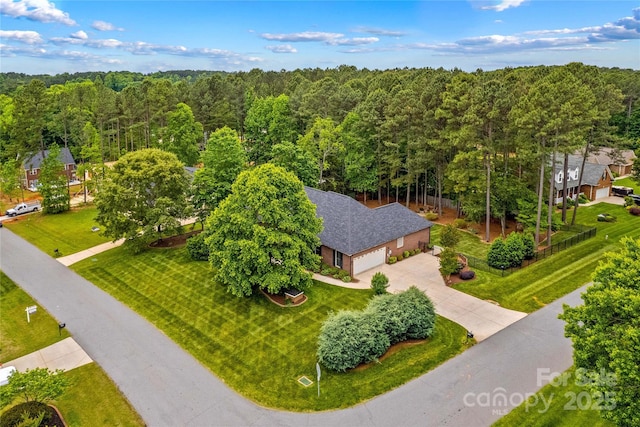 4159 Isle Of Pines Dr, Denver, NC 28037 - view from above of property with a forest