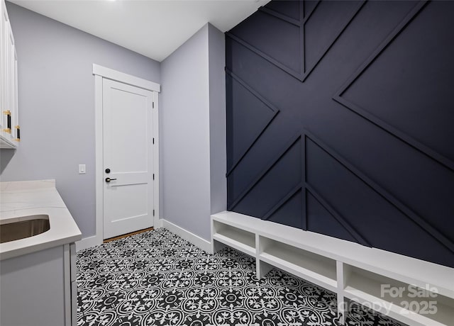 27 George Allen Rdg, Arden, NC 28704 - mudroom featuring baseboards and a sink
