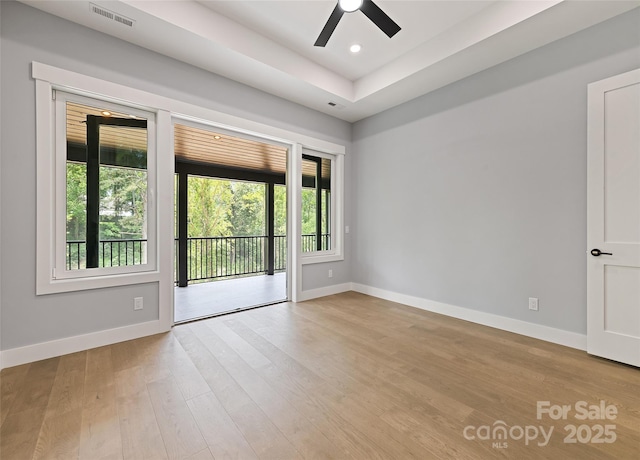 27 George Allen Rdg, Arden, NC 28704 - empty room with ceiling fan, wood finished floors, and recessed lighting