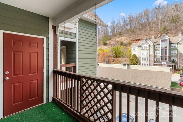 1000 Olde Eastwood Village Blvd Unit 307, Asheville, NC 28803 - property entrance featuring a balcony