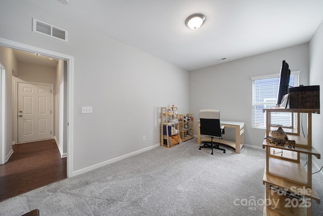 1718 Still River Way, Fort Mill, SC 29708 - home office featuring carpet flooring, baseboards, and visible vents