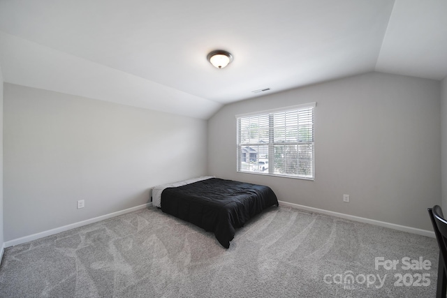 1718 Still River Way, Fort Mill, SC 29708 - bedroom with carpet flooring, visible vents, baseboards, and lofted ceiling
