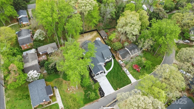 birds eye view of property featuring a residential view