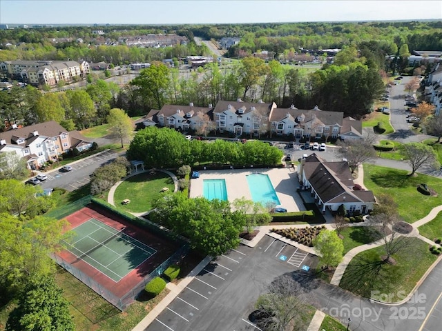 17143 Red Feather Dr, Charlotte, NC 28277 - birds eye view of property featuring a residential view