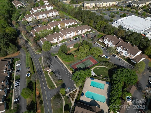 17143 Red Feather Dr, Charlotte, NC 28277 - bird's eye view featuring a residential view