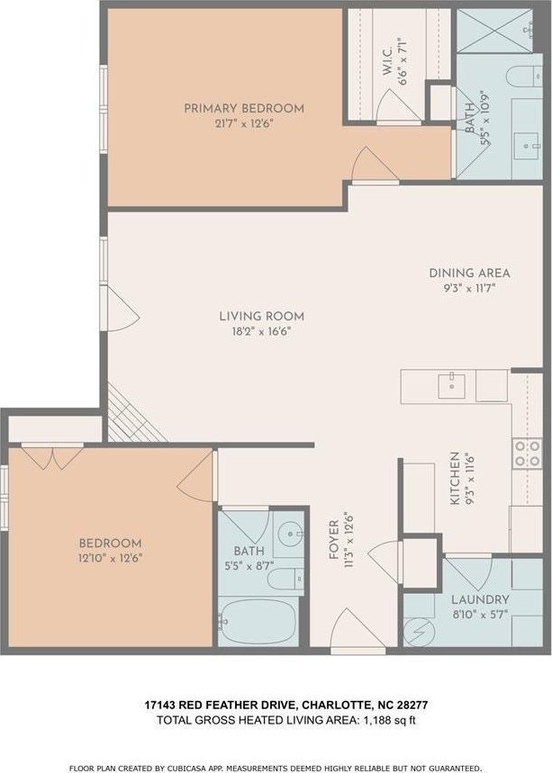 17143 Red Feather Dr, Charlotte, NC 28277 - plan