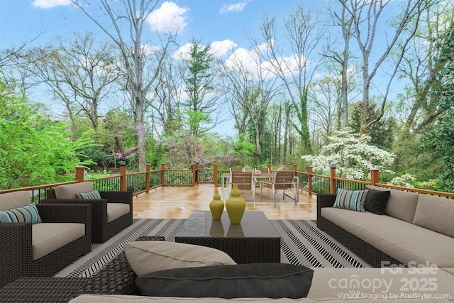 431 Sullivan Rd, Statesville, NC 28677 - wooden terrace with an outdoor living space